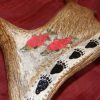 salmon scrimshaw cribbage board