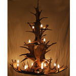 3 Tier Moose Antler Chandelier