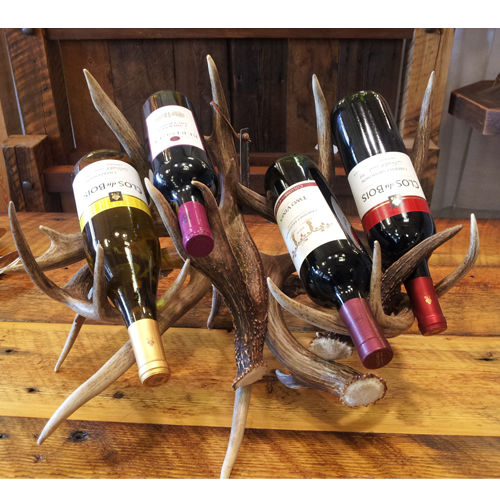 Antler Wine Rack - 4 Bottle - Montana Antler Works