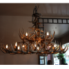 Whitetail antler dining table light