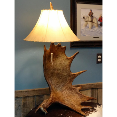 moose antler table lamp