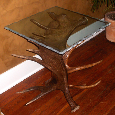 Moose Antler End Table - Plateau