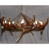 single tier elk antler chandleier