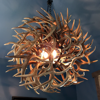 Whitetail Antler Ball Chandelier