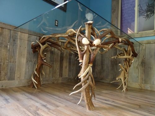 antler dining table