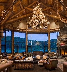 Large 4 tier antler chandelier