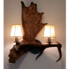 moose antler fallow deer antler sconce