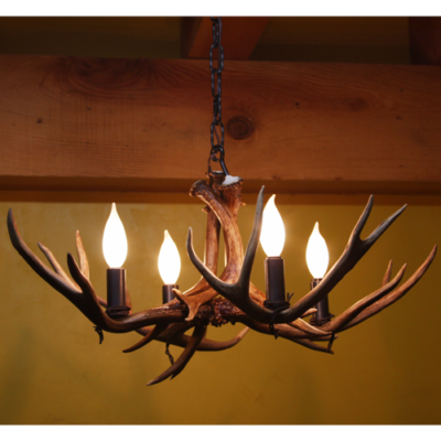 small mule deer antler chandelier