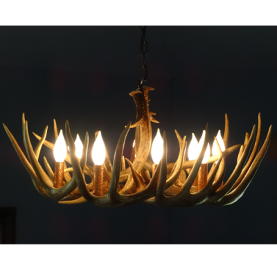 single tier whitetail antler chandelier