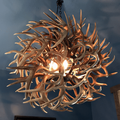 Whitetail Antler Ball Chandelier