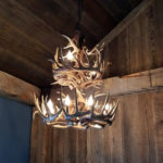 two tier whitetail antler chandelier