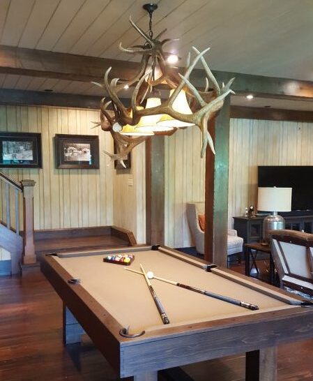 Elk Antler Pool Table Light