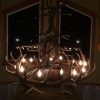 Extra large elk antler chandelier