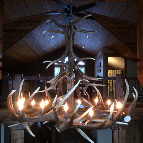 elk antler chandelier