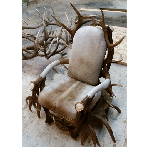 antler chair bone throne