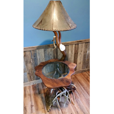 Fallow Deer Antler Table Lamp - Crooked Creek Antler Art