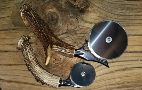 Large and Small Antler Pizza Cutter