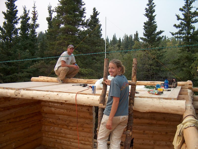 log gable work