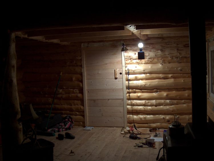Log cabin inside