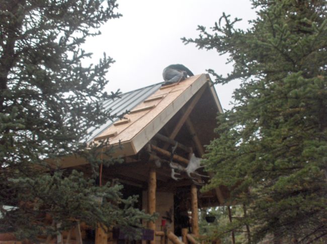 log cabin roofing