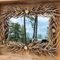 Elegant Antler Mirror