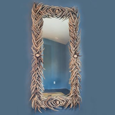 Large antler mirror